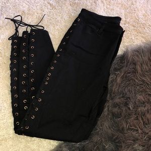 Lace up jeans from forever 21 plus